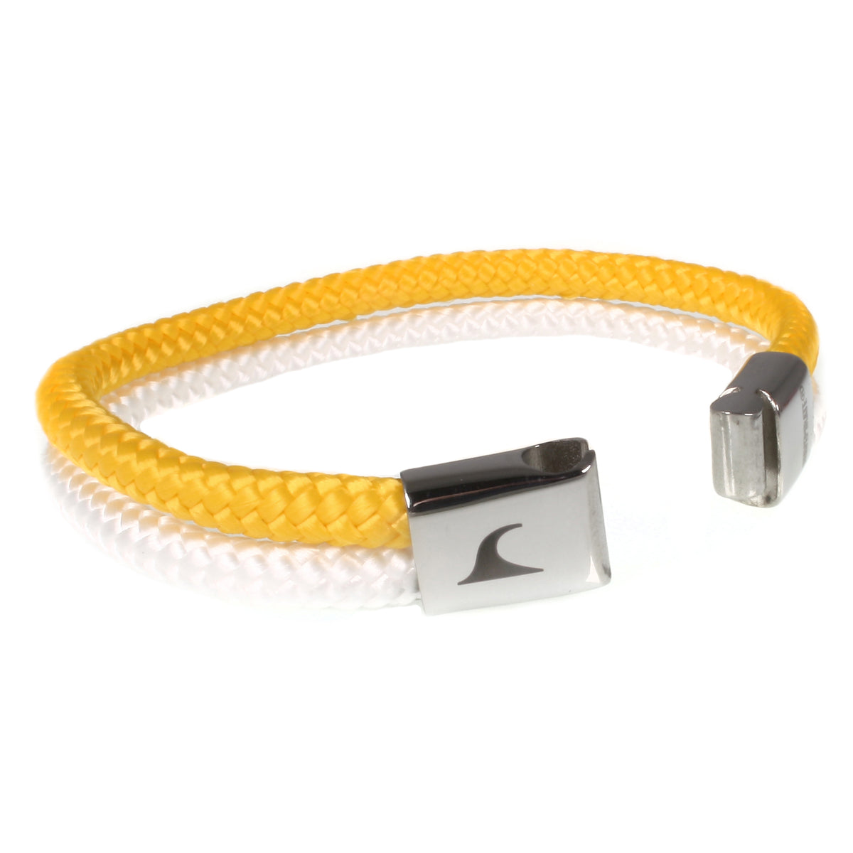 Segeltau-Armband-Herren-Damen-Tarifa-gelb-weiss-offen-Edelstahlverschluss-geflochten-wavepirate-shop-st
