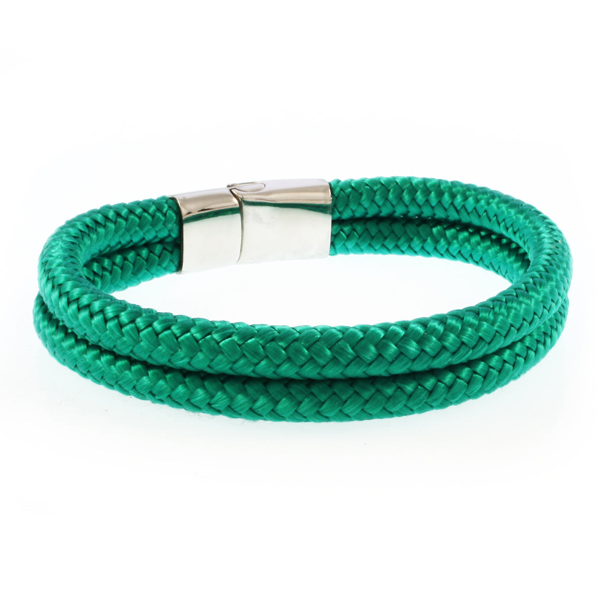 Segeltau-Armband-Herren-Damen-Tarifa-gruen-geflochten-Edelstahlverschluss-hinten-wavepirate-shop-st