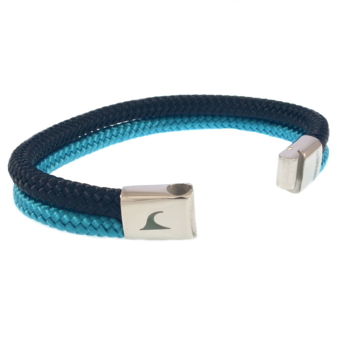 Segeltau-Armband-Herren-Damen-Tarifa-nachtblau-blau-geflochten-Edelstahlverschluss-offen-wavepirate-shop-st