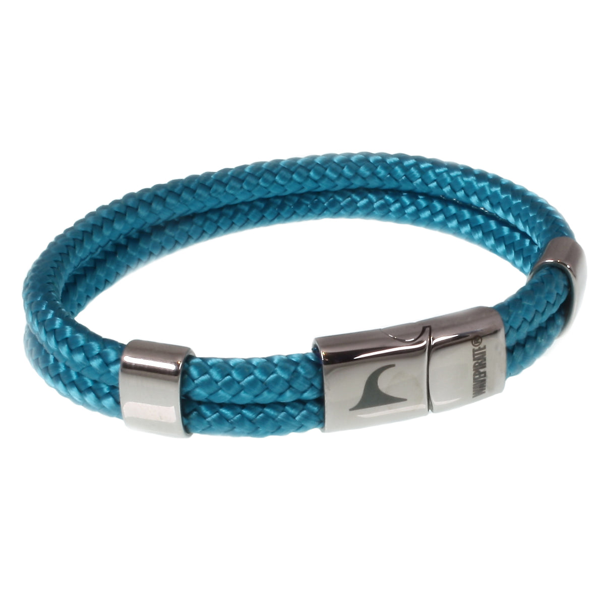 Segeltau-Armband-Herren-Groove-hellblau-geflochten-Edelstahlverschluss-vorn-wavepirate-shop-st