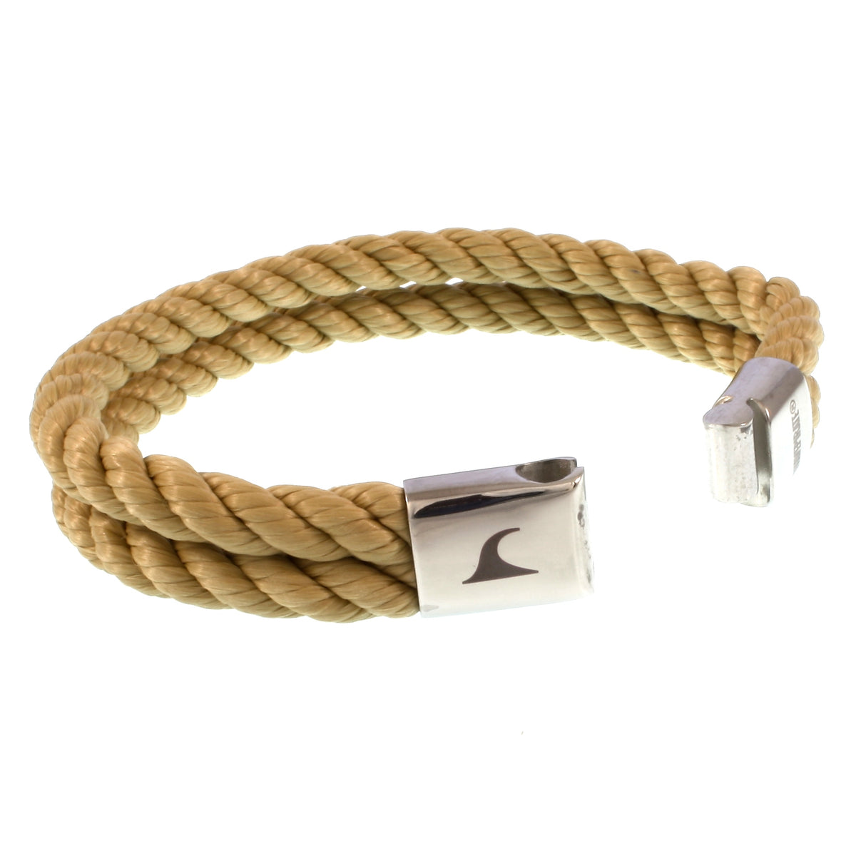 Segeltau-Armband-Herren-Tarifa-beige-geflochten-Kordel-Edelstahlverschluss-offen-wavepirate-shop-k