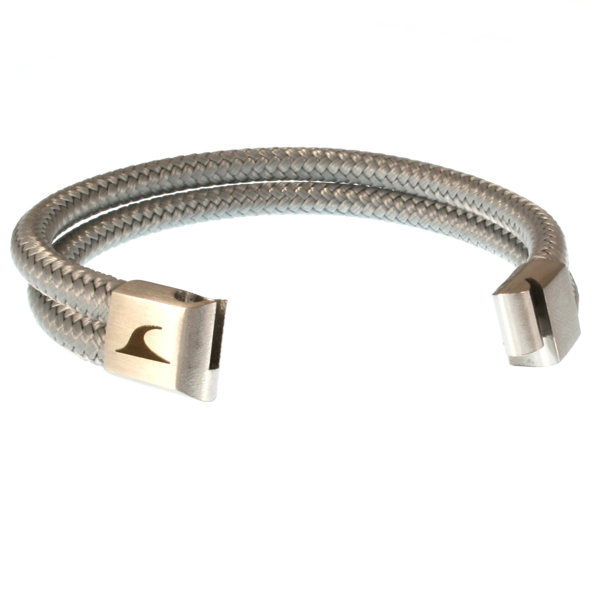 Segeltau-Armband-Herren-Tarifa-grau-geflochten-Edelstahlverschluss-offen-wavepirate-shop-st