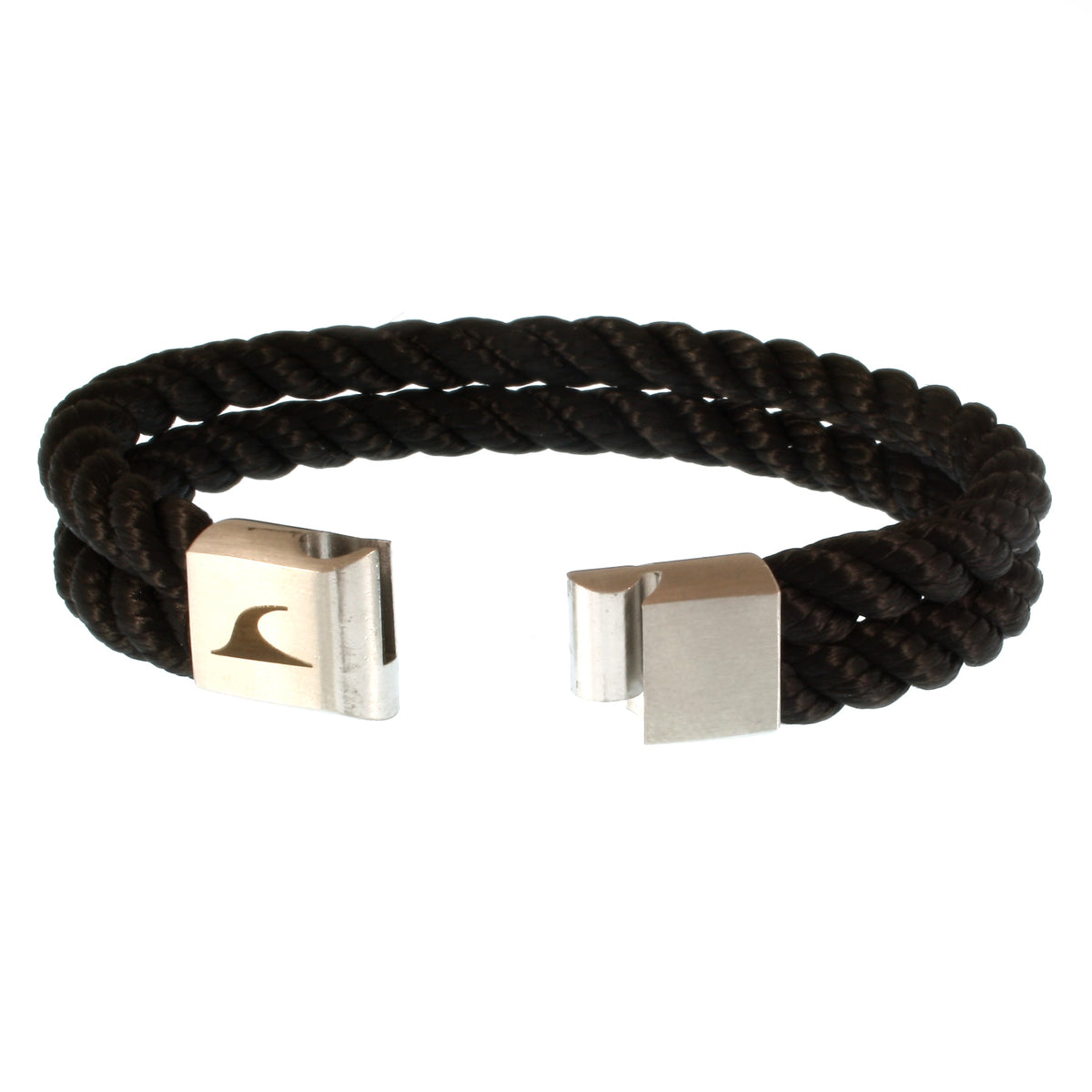 Segeltau-Armband-Herren-Tarifa-schwarz-geflochten-Kordel-Edelstahlverschluss-offen-wavepirate-shop-k