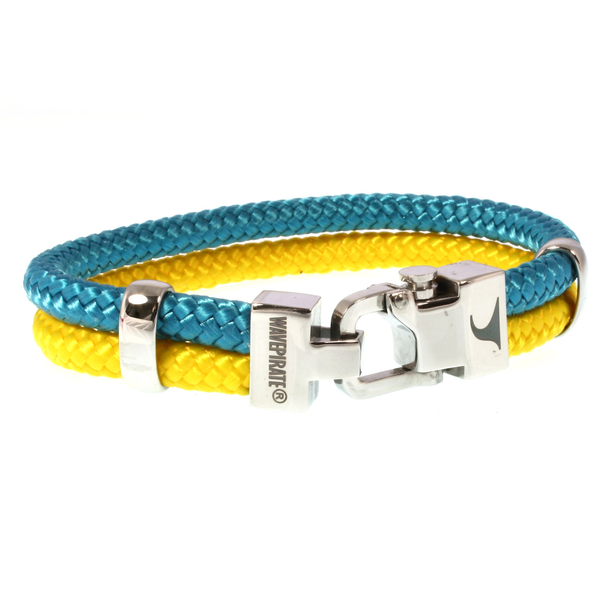 Segeltau-Armband-Herren-Turn-blau-gelb-geflochten-Edelstahlverschluss-vorn-wavepirate-shop-st