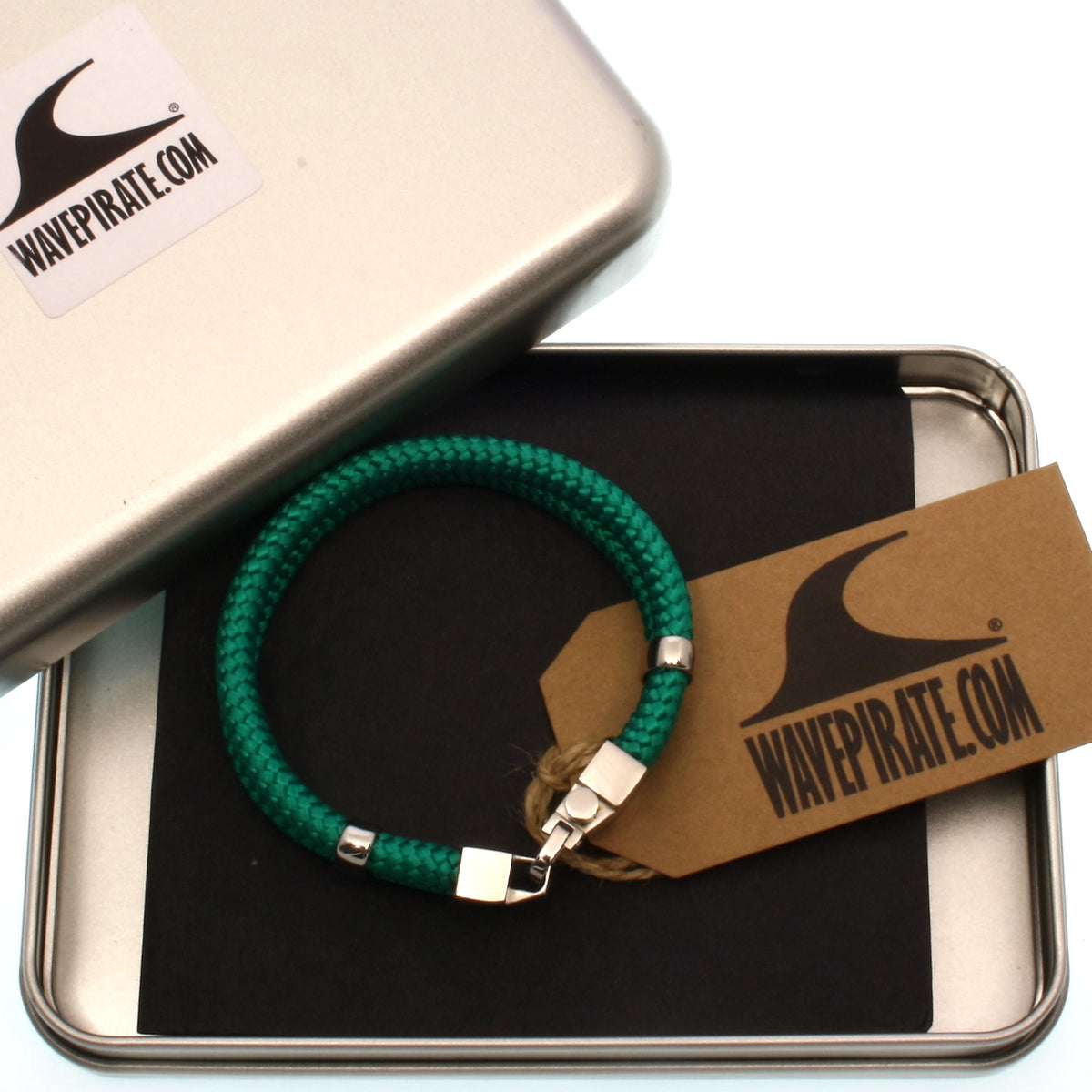 Segeltau-Armband-Herren-Turn-gruen-geflochten-Edelstahlverschluss-geschenkbox-wavepirate-shop-st