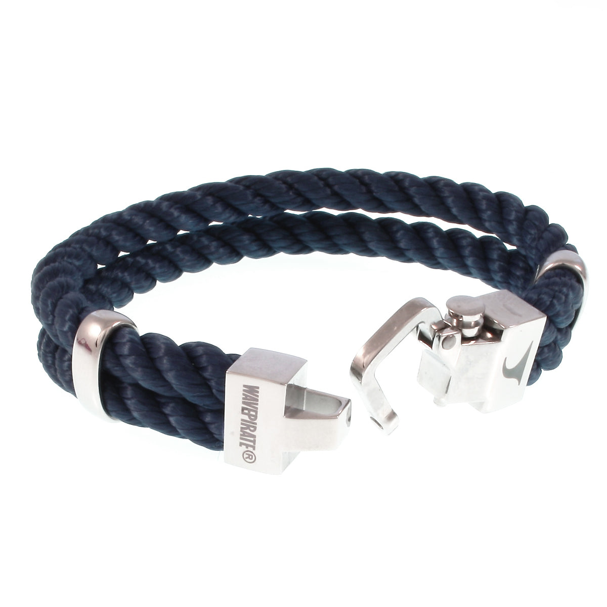 Segeltau-Armband-Herren-Turn-koenigsblau-geflochten-Kordel-Edelstahlverschluss-offen-wavepirate-shop-k