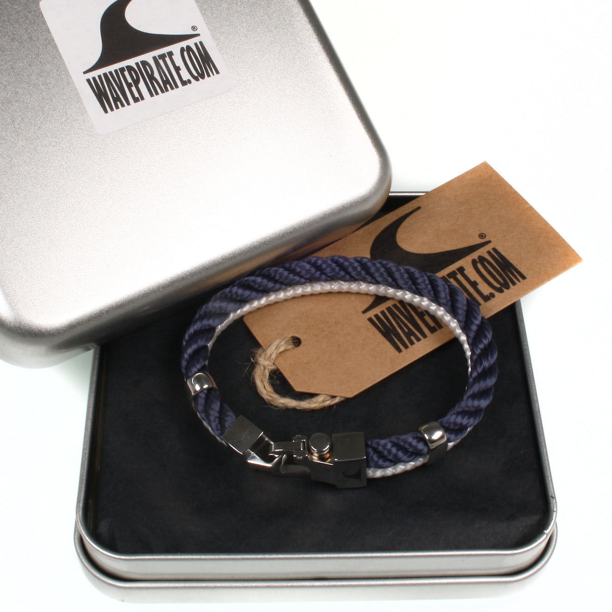 Segeltau-Armband-Herren-Turn-marine-weiss-geflochten-Kordel-Edelstahlverschluss-geschenkverpackung-wavepirate-shop-k