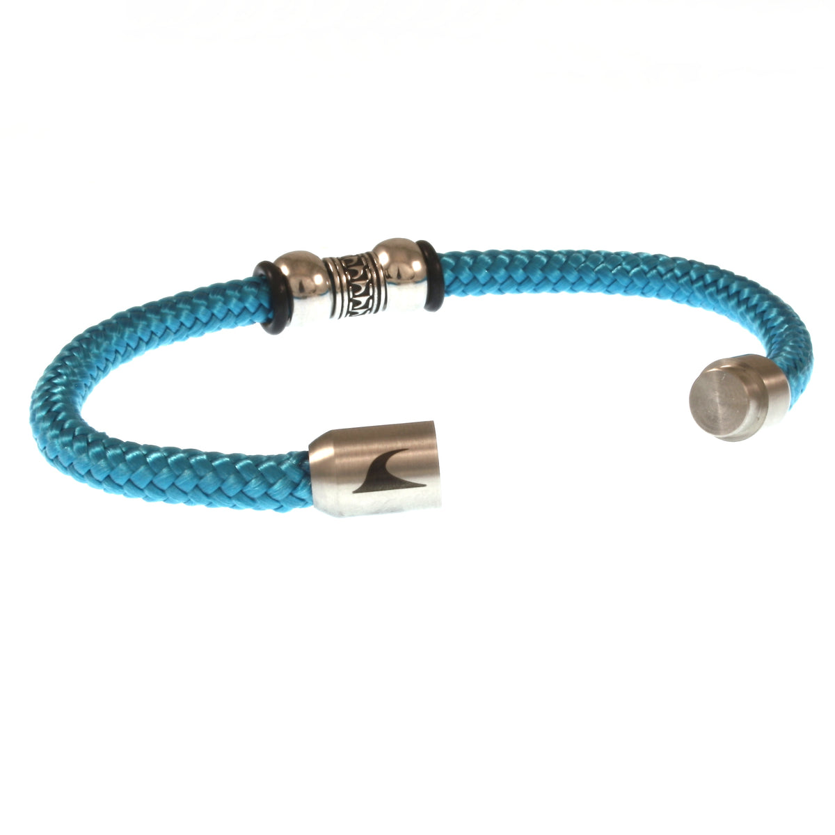 Segeltau-Armband-Herren-atoll-blau-geflochten-Edelstahlverschluss-offen-wavepirate-shop-st