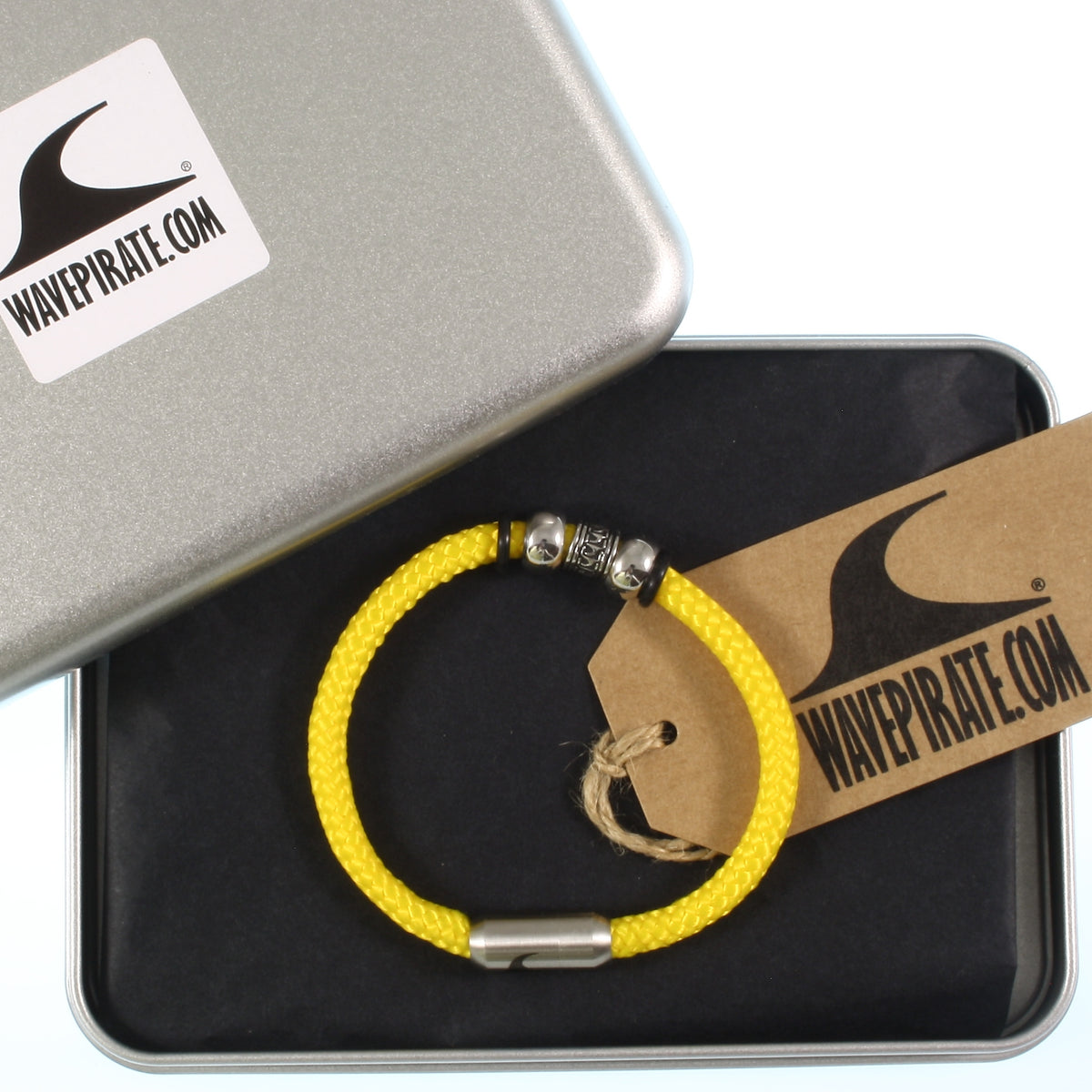 Segeltau-Armband-Herren-atoll-gelb-geflochten-Edelstahlverschluss-geschenkverpackung-wavepirate-shop-st