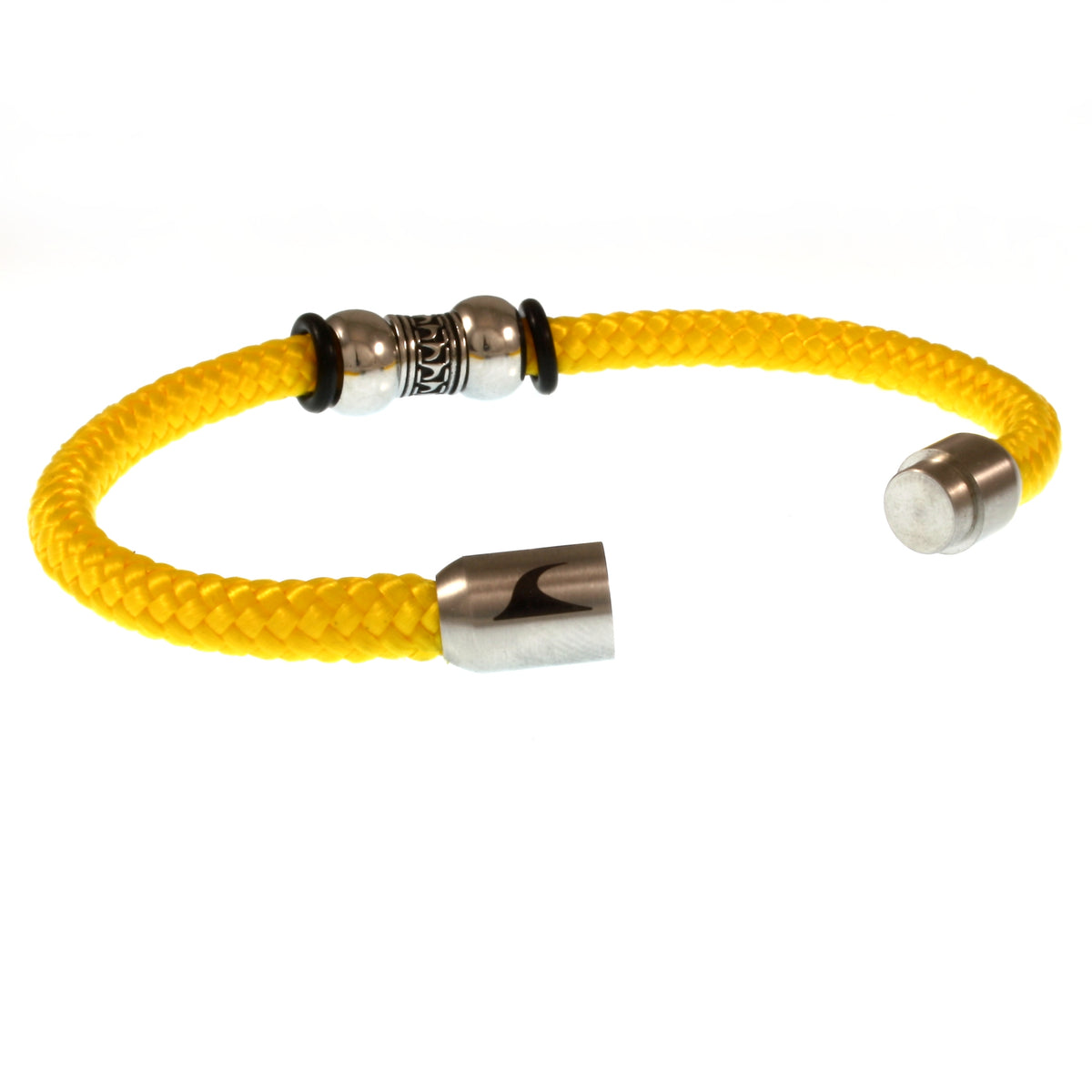 Segeltau-Armband-Herren-atoll-gelb-geflochten-Edelstahlverschluss-offen-wavepirate-shop-st