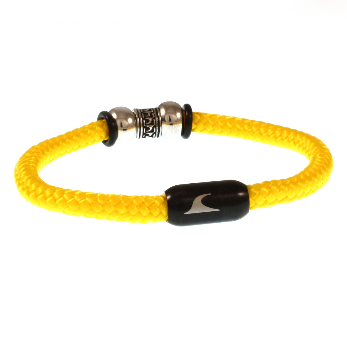 Segeltau-Armband-Herren-atoll-gelb-schwarz-geflochten-Edelstahlverschluss-hinten-wavepirate-shop-st