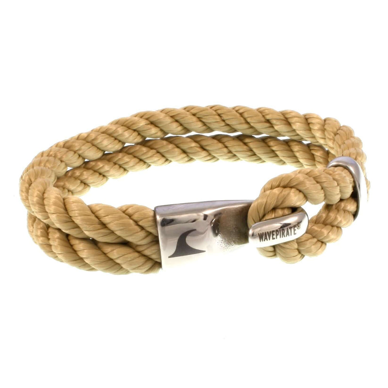 Segeltau-Armband-Herren-damen-Peak-beige-kordel-Edelstahlverschluss-vorn-wavepirate-shop-k