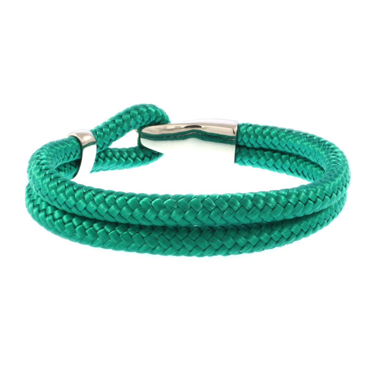 Segeltau-Armband-Herren-damen-Peak-gruen-geflochten-Edelstahlverschluss-hinten-wavepirate-shop-st