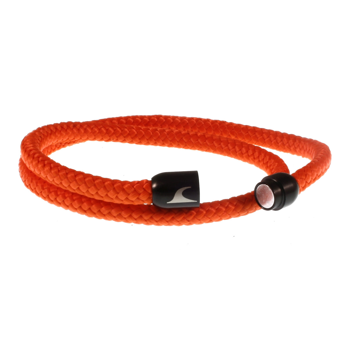 Segeltau-Armband-Herren-damen-hawaii-orange-schwarz-Edelstahlverschluss-offen-wavepirate-shop-st