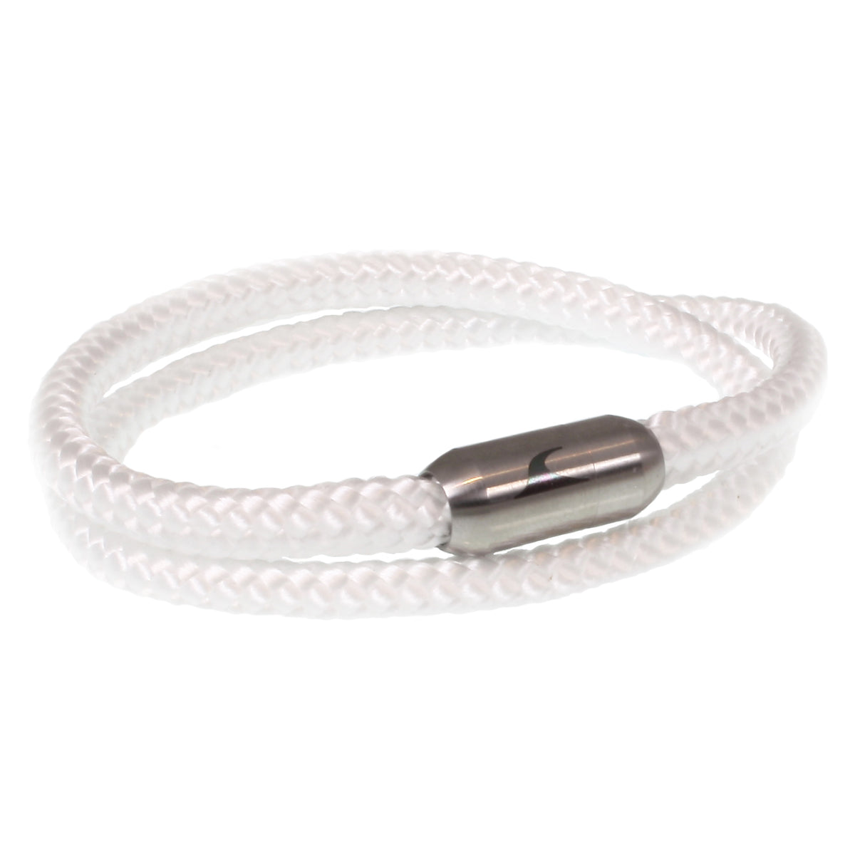 Segeltau-Armband-Herren-damen-hawaii-weiss-silber-Edelstahlverschluss-vorn-wavepirate-shop-st