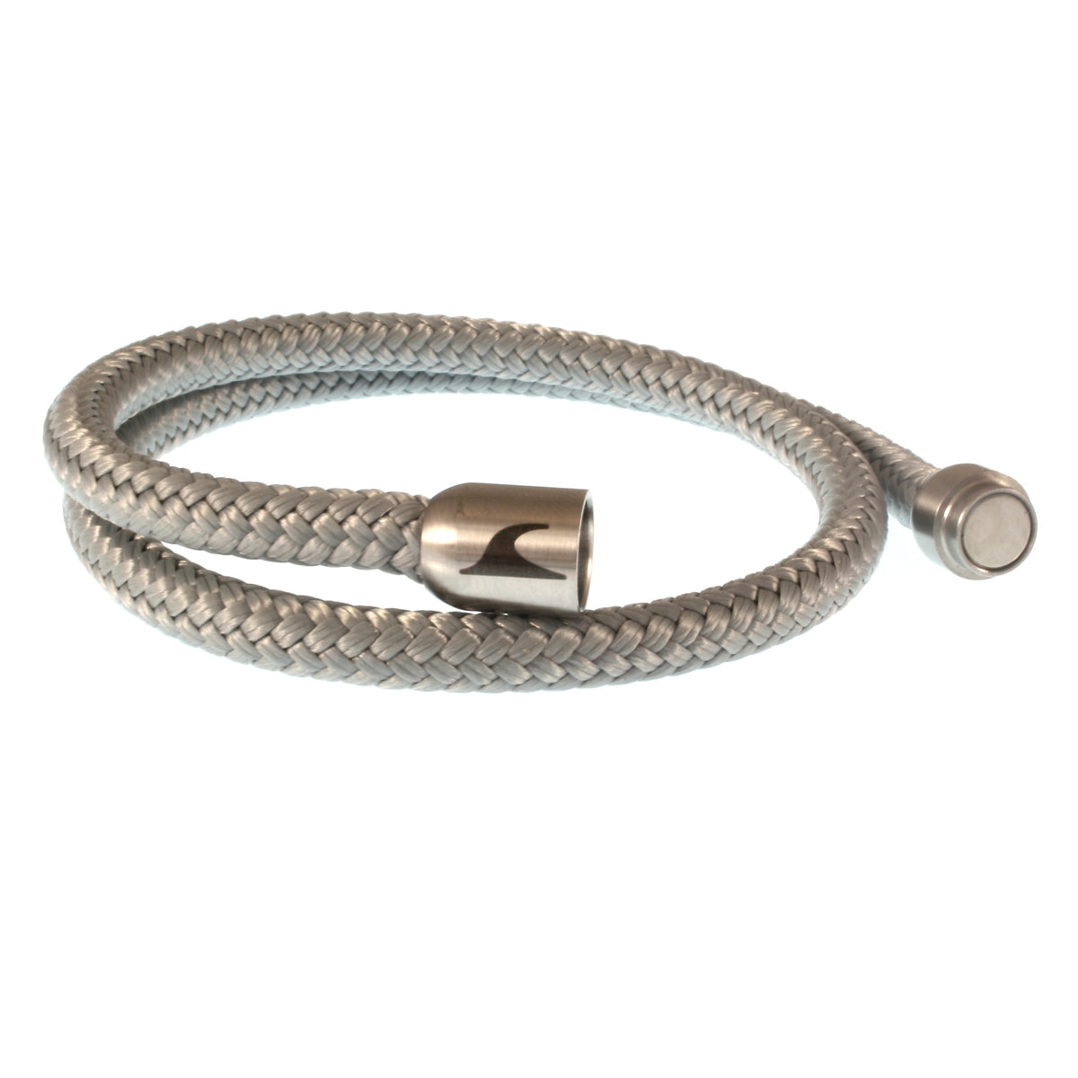 Segeltau-Armband-Herren-hawaii-grau-silber-Edelstahlverschluss-offen-wavepirate-shop-st