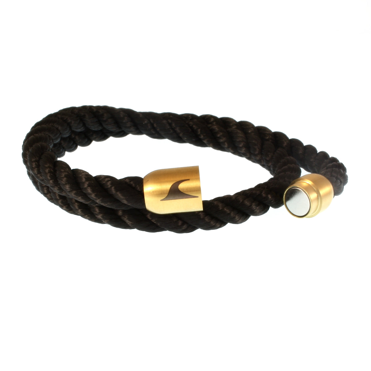 Segeltau-Armband-Herren-hawaii-schwarz-gold-Edelstahlverschluss-offen-wavepirate-shop-k