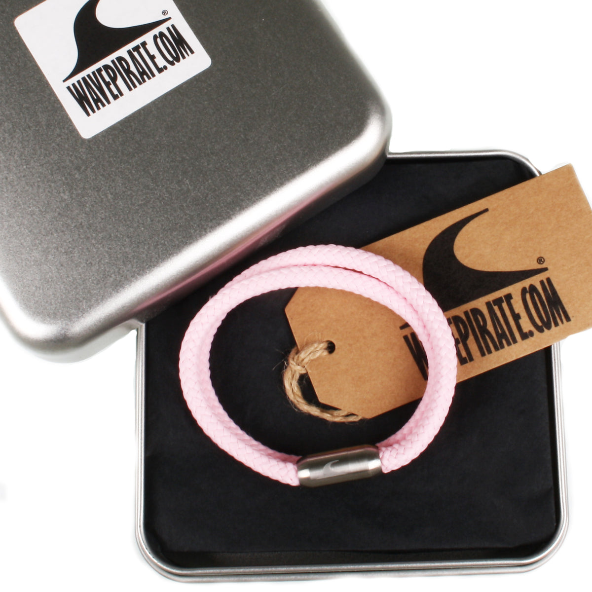 Segeltau-Armband-damen-hawaii-rosa-silber-Edelstahlverschluss-geschenkverpackung-wavepirate-shop-st