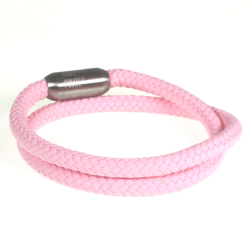 Segeltau-Armband-damen-hawaii-rosa-silber-Edelstahlverschluss-hinten-wavepirate-shop-st