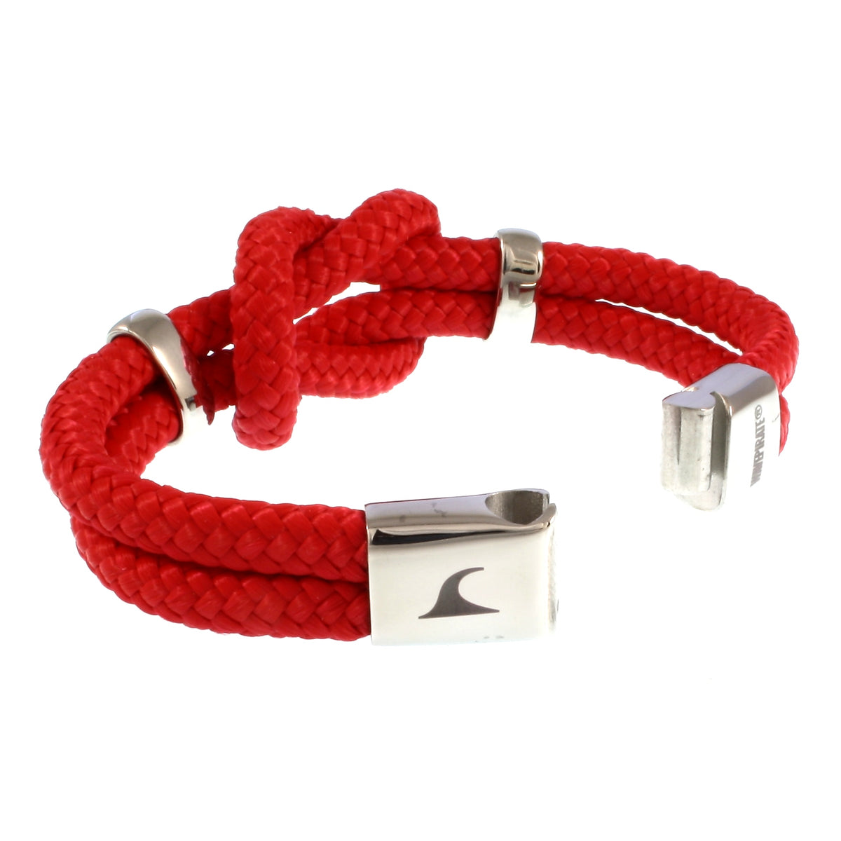 Segeltau-armband-Damen-pure-rot-silber-geflochten-Edelstahlverschluss-offen-wavepirate-shop-st
