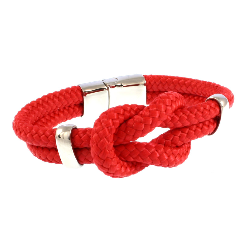 Segeltau-armband-Damen-pure-rot-silber-geflochten-Edelstahlverschluss-vorn-wavepirate-shop-st