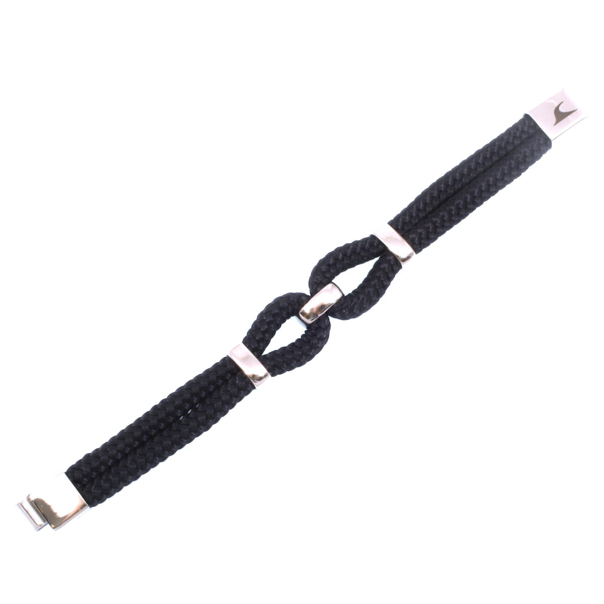 Segeltauarmband-Damen-roma-nachtblau-geflochten-Edelstahlverschluss-detail-wavepirate-shop-st