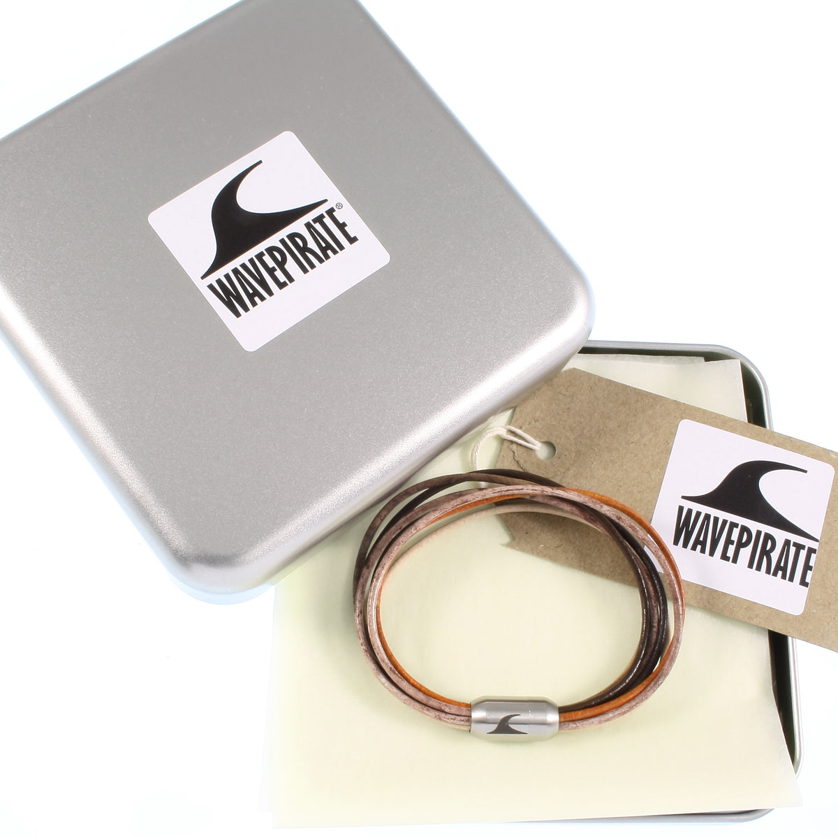 leder-armband-damen-braun-fem-multicolor-Edelstahlverschluss-geschenkverpackung-wavepirate-shop-r