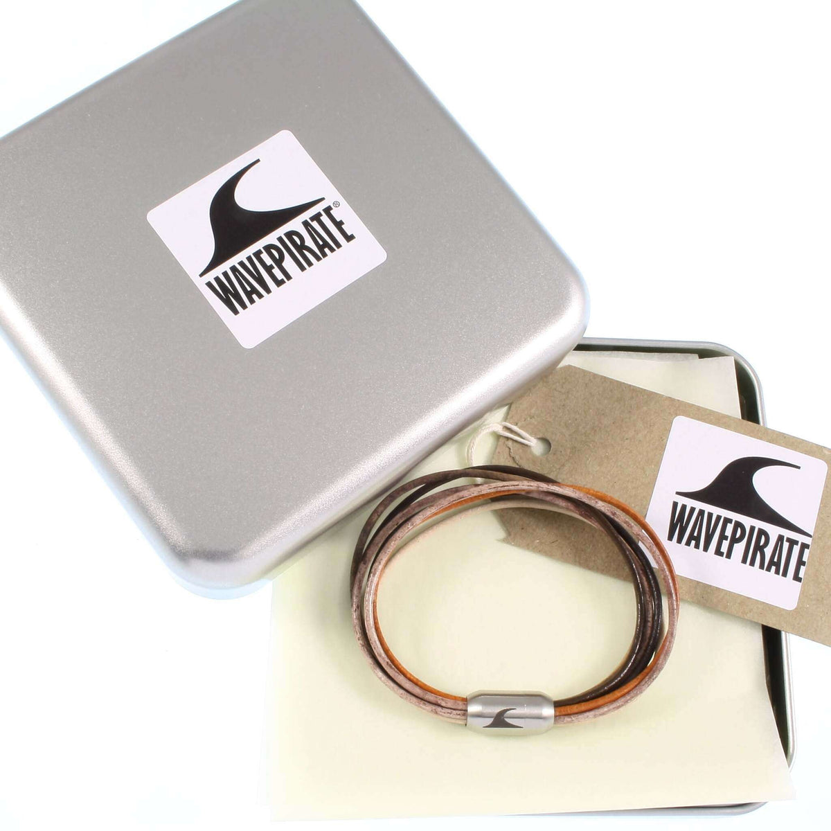 leder-armband-damen-braun-fem-multicolor-Edelstahlverschluss-geschenkverpackung-wavepirate-shop-r