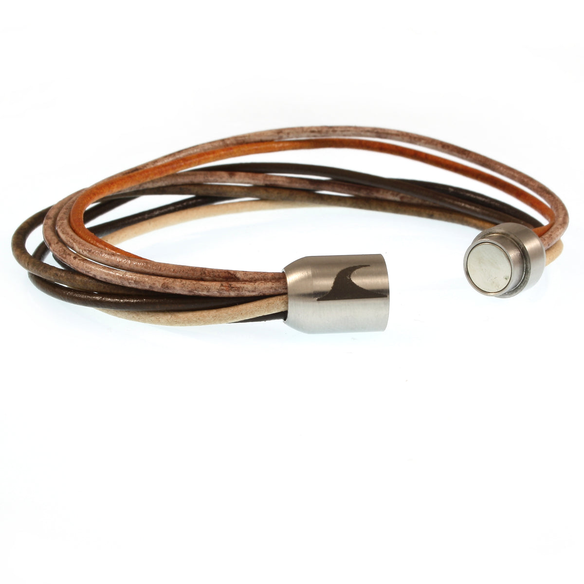 leder-armband-damen-braun-fem-multicolor-Edelstahlverschluss-offen-wavepirate-shop-r