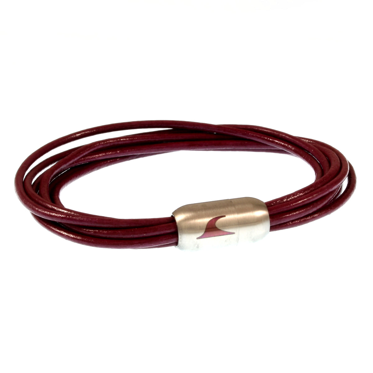 leder-armband-damen-brombeer-silber-fem-Edelstahlverschluss-vorn-wavepirate-shop-r