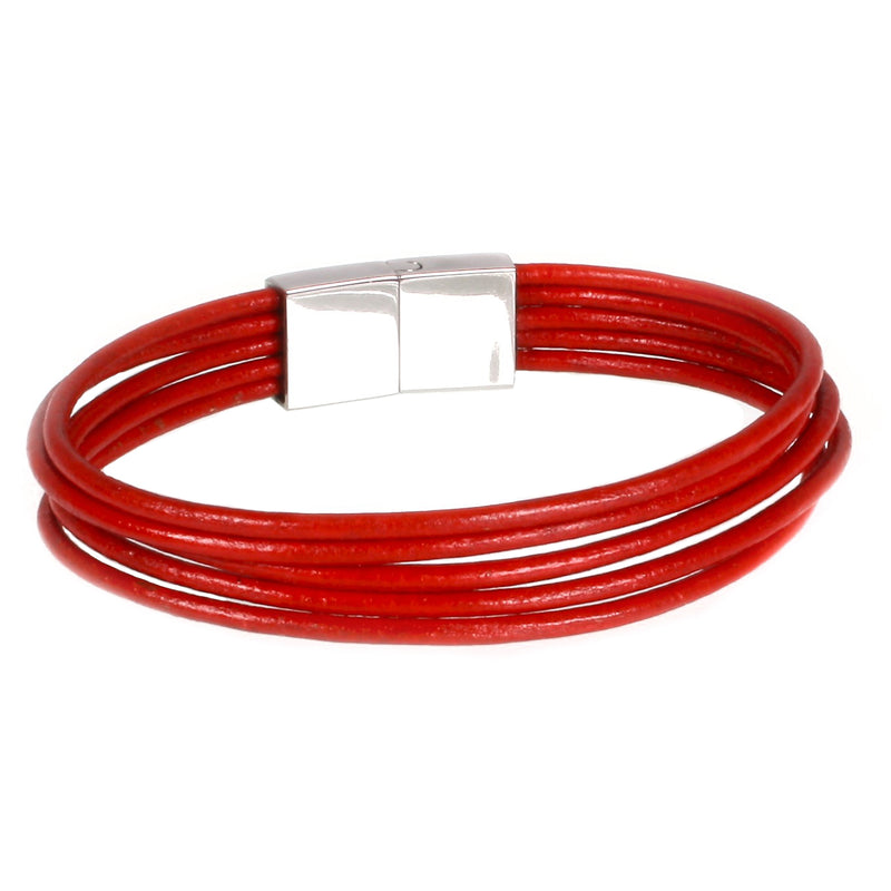 leder-armband-damen-rot-donna-riemen-Edelstahlverschluss-hinten-wavepirate-shop