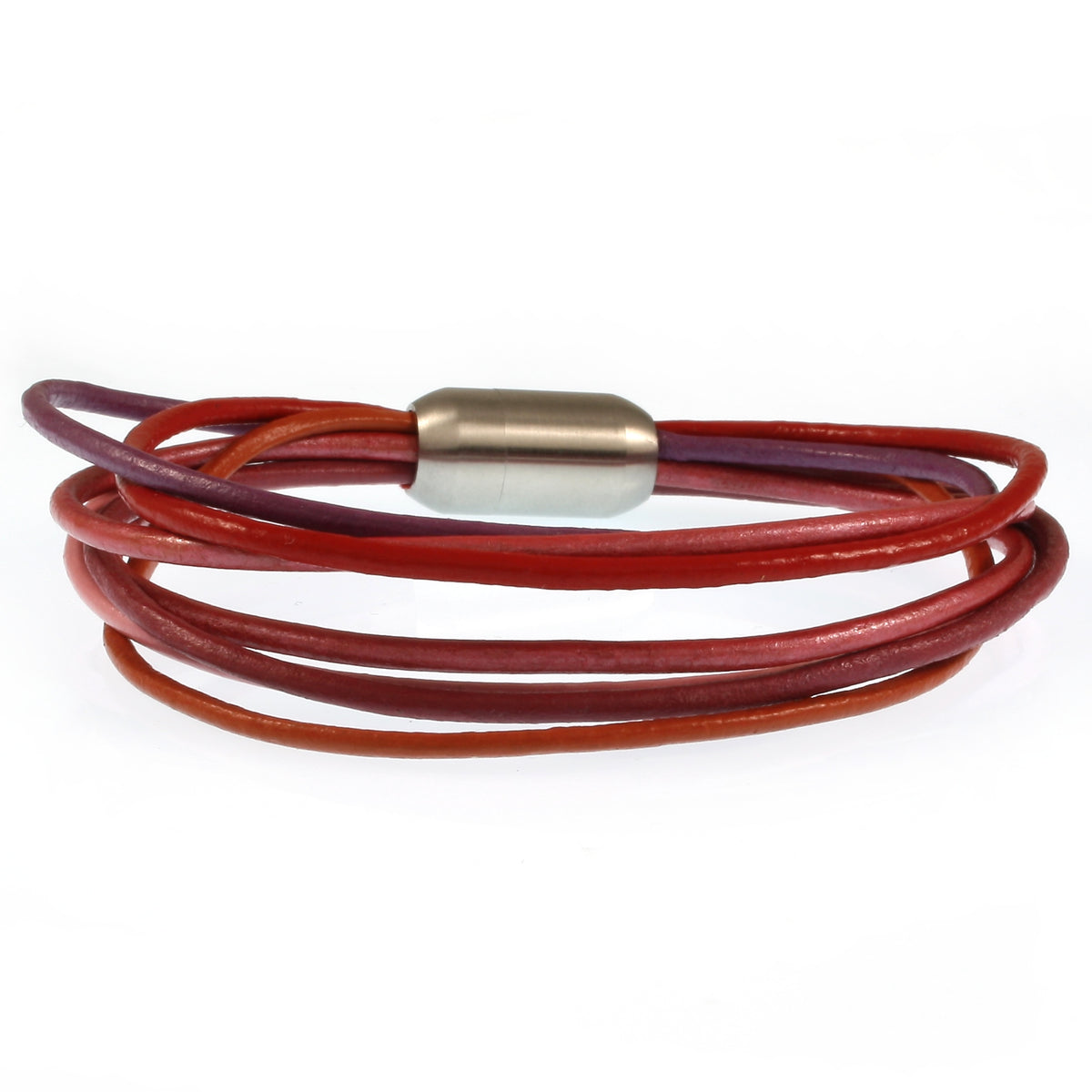 leder-armband-damen-rot-rosa-pink-silber-fem-Edelstahlverschluss-hinten-wavepirate-shop-r