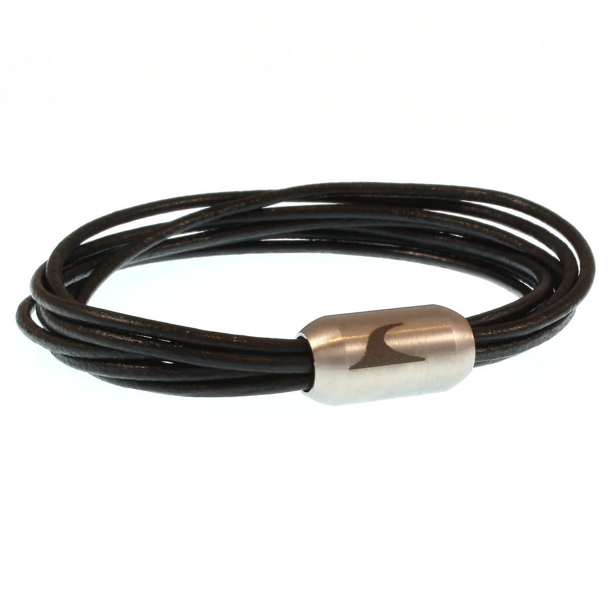 leder-armband-damen-schwarz-silber-fem-Edelstahlverschluss-vorn-wavepirate-shop-r