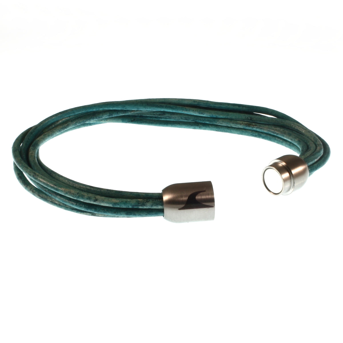 leder-armband-damen-tuerkis-silber-fem-Edelstahlverschluss-offen-wavepirate-shop-r