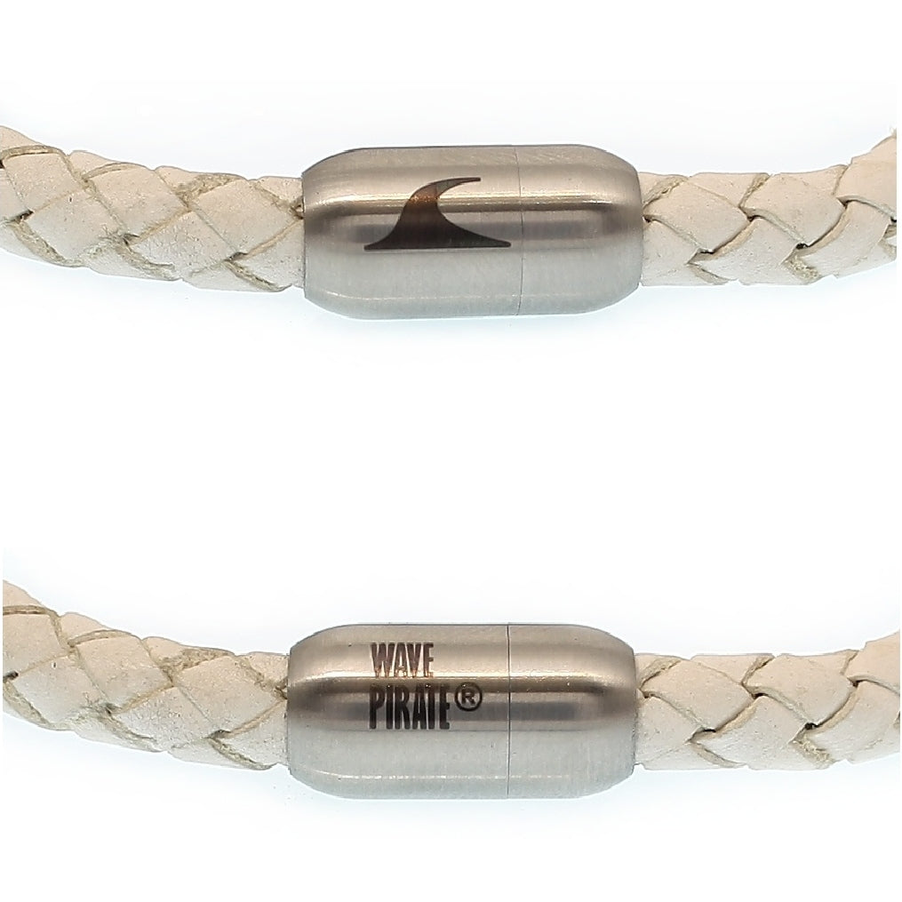 leder-armband-herren-steel-weiss-silber-steel-geflochten-Edelstahlverschluss-detail-wavepirate-shop-f1