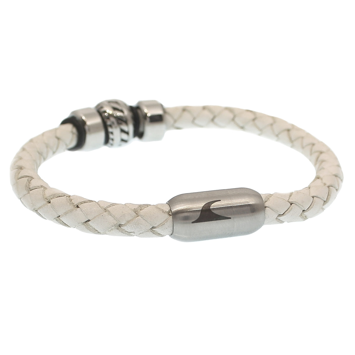 leder-armband-herren-steel-weiss-silber-steel-geflochten-Edelstahlverschluss-hinten-wavepirate-shop-f