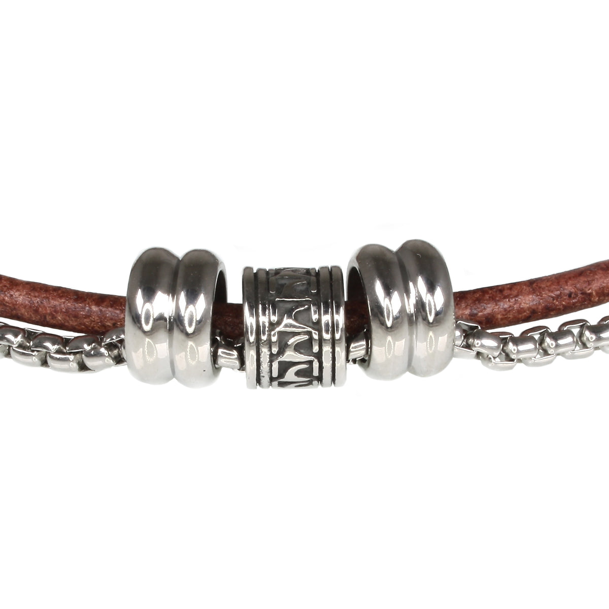 leder-edelstahl-halskette-Herren-les-cognac-riemen-massiv-Edelstahlverschluss-detail-wavepirate-shop-r