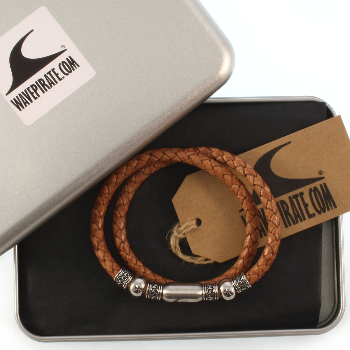 leder-halskette-Herren-damen-atoll-cognac-silber-geflochten-Edelstahlverschluss-geschenkverpackung-wavepirate-shop-f