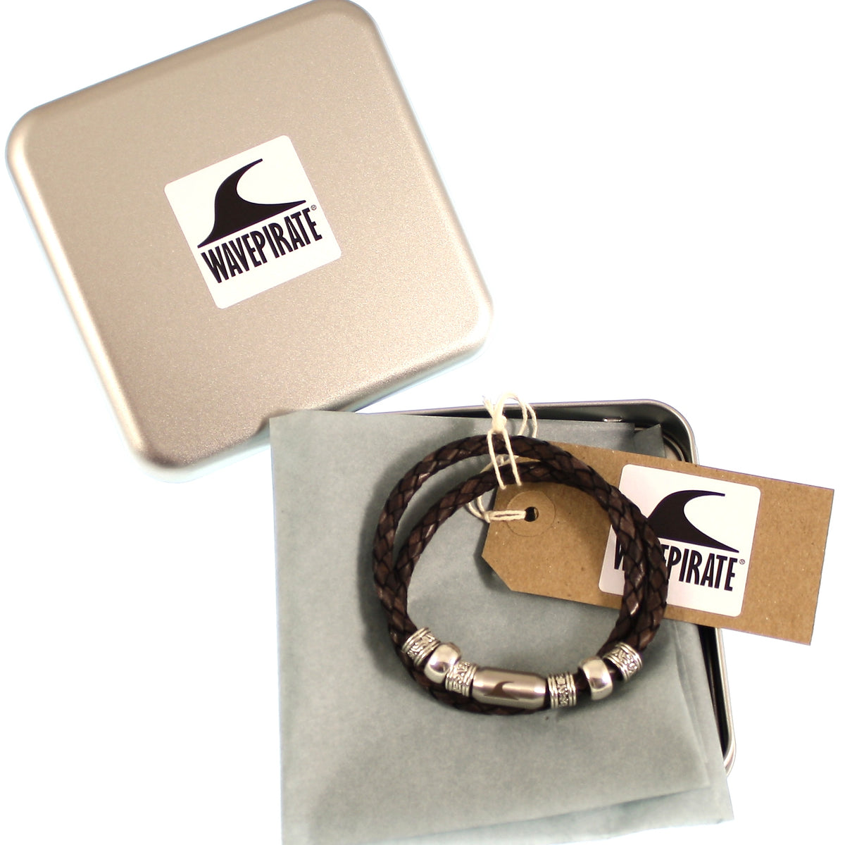 leder-halskette-Herren-damen-charm-braun-silber-geflochten-Edelstahlverschluss-geschenkverpackung-wavepirate-shop-f