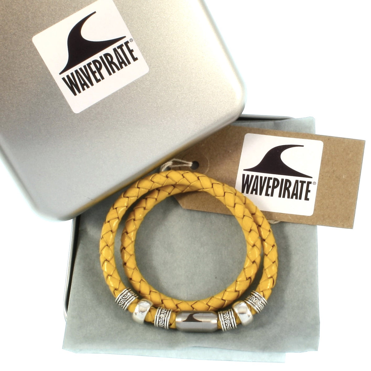 leder-halskette-Herren-damen-charm-gelb-silber-geflochten-Edelstahlverschluss-geschenkverpackung-wavepirate-shop-f