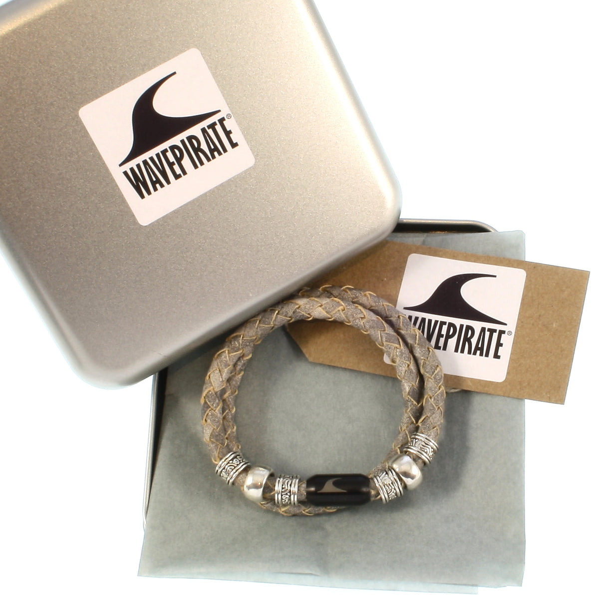 leder-halskette-Herren-damen-charm-grau-schwarz-geflochten-Edelstahlverschluss-geschenkverpackung-wavepirate-shop-f