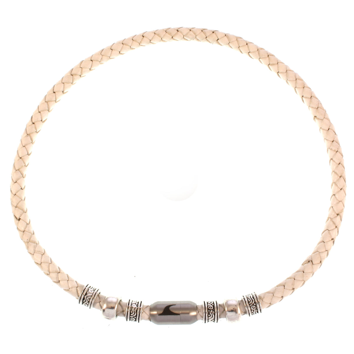 leder-halskette-Herren-damen-charm-weiss-silber-geflochten-Edelstahlverschluss-vorn-wavepirate-shop-f