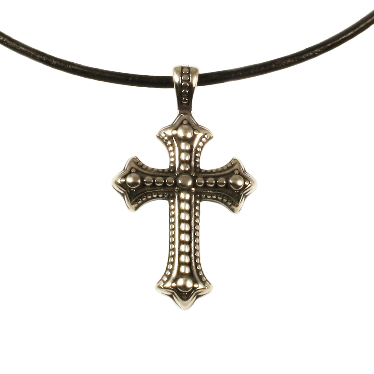 leder-halskette-Herren-damen-kreuz-schwarz-riemen-massiv-Edelstahlverschluss-detail-wavepirate-shop-r