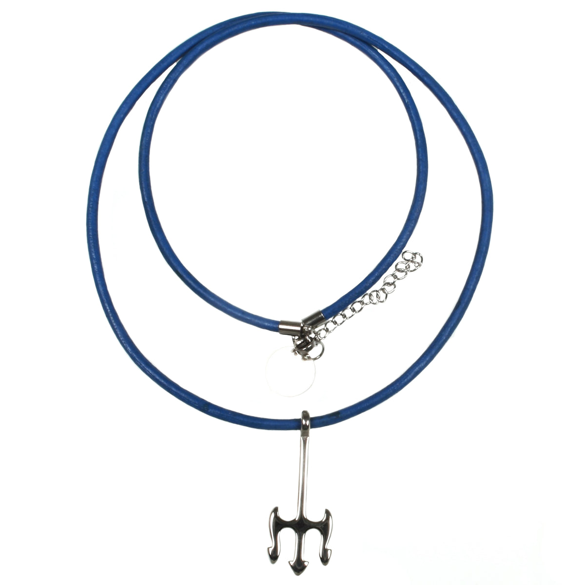 leder-halskette-Herren-damen-neptun-blau-riemen-massiv-Edelstahlverschluss-vorn-wavepirate-shop-r