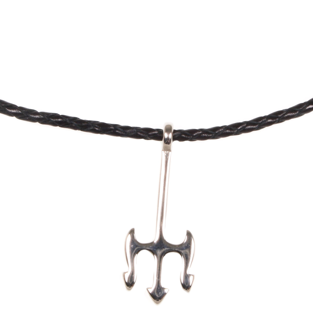 leder-halskette-Herren-damen-neptun-schwarz-geflochten-Edelstahlverschluss-anhaenger-wavepirate-shop-f