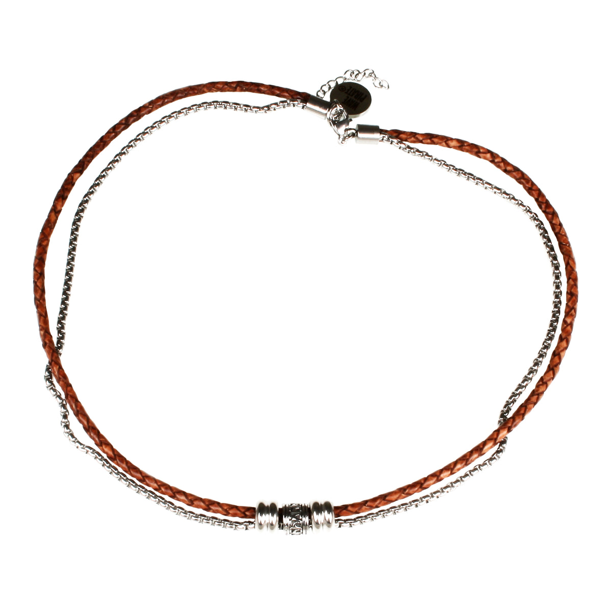 leder-halskette-herren-cognac-edelstahl-les-geflochten-Edelstahlverschluss-vorn-wavepirate-shop-f