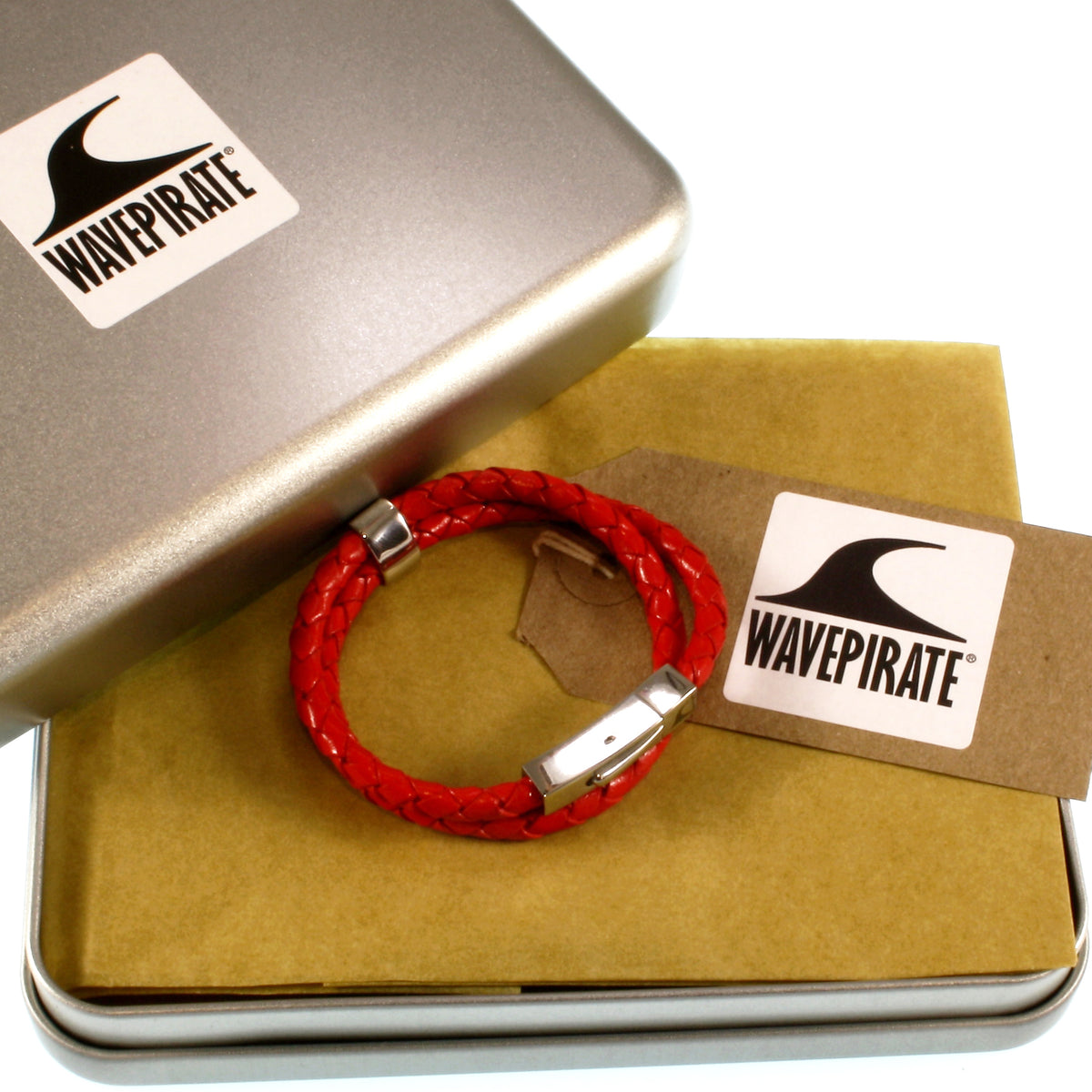 lederarmband-damen-rot-two-geflochten-Edelstahlverschluss-geschenkverpackung-wavepirate-shop-f