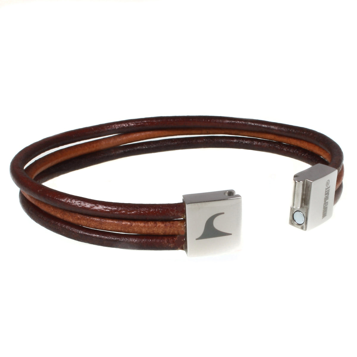 lederarmband-herren-braun-cognac-trio-massiv-Edelstahlverschluss-offen-wavepirate-shop-r