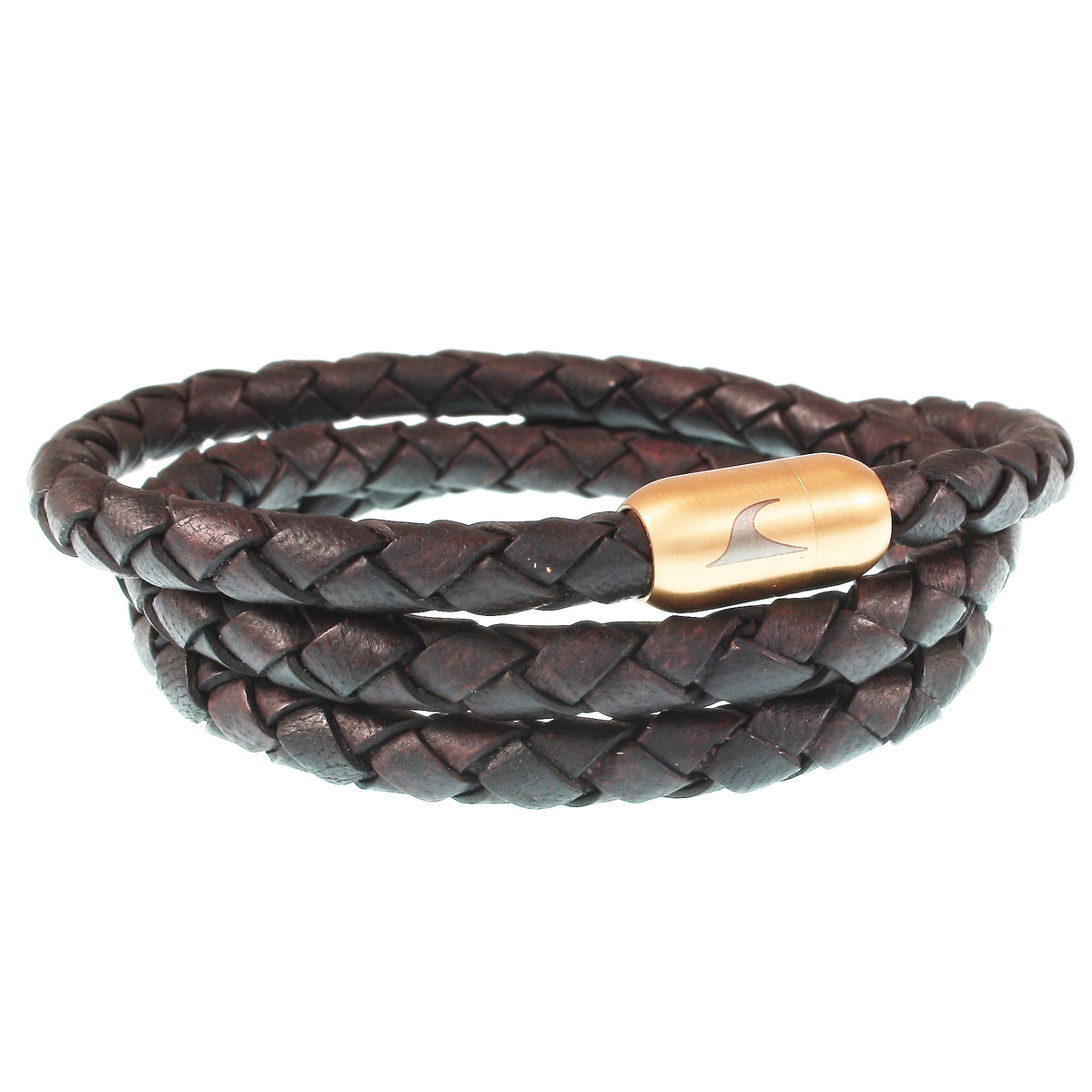 lederarmband-herren-braun-gold-storm-geflochten-Edelstahlverschluss-vorn-wavepirate-shop-f