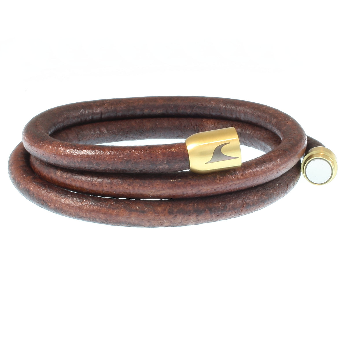 lederarmband-herren-braun-gold-storm-massiv-Edelstahlverschluss-offen-wavepirate-shop-r